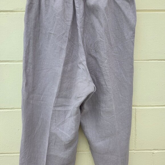 Match Point linen cropped pants L - Picture 2 of 3